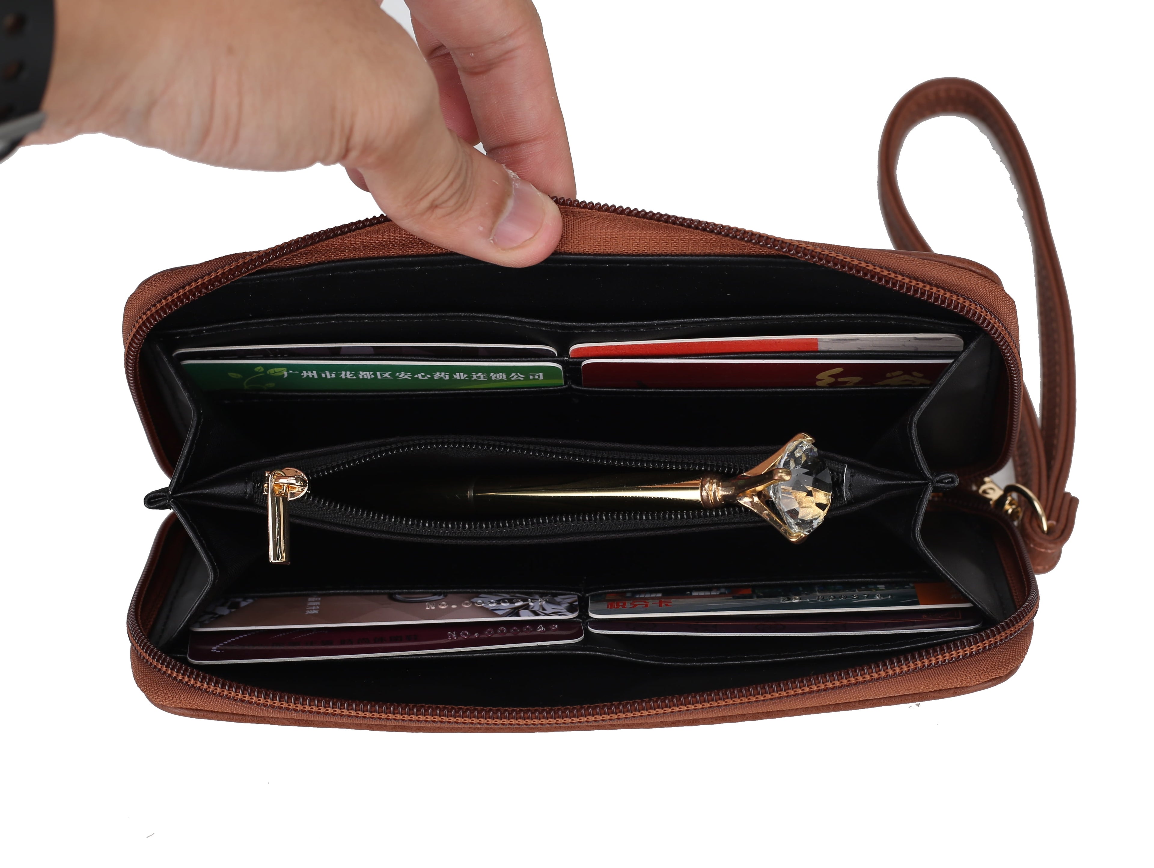 Shivani Vegan Leather Women'S Hobo Bag & Wristlet Wallet, Fashionable Shoulder Purse Handbag 2 Pcs by Mia K - Red